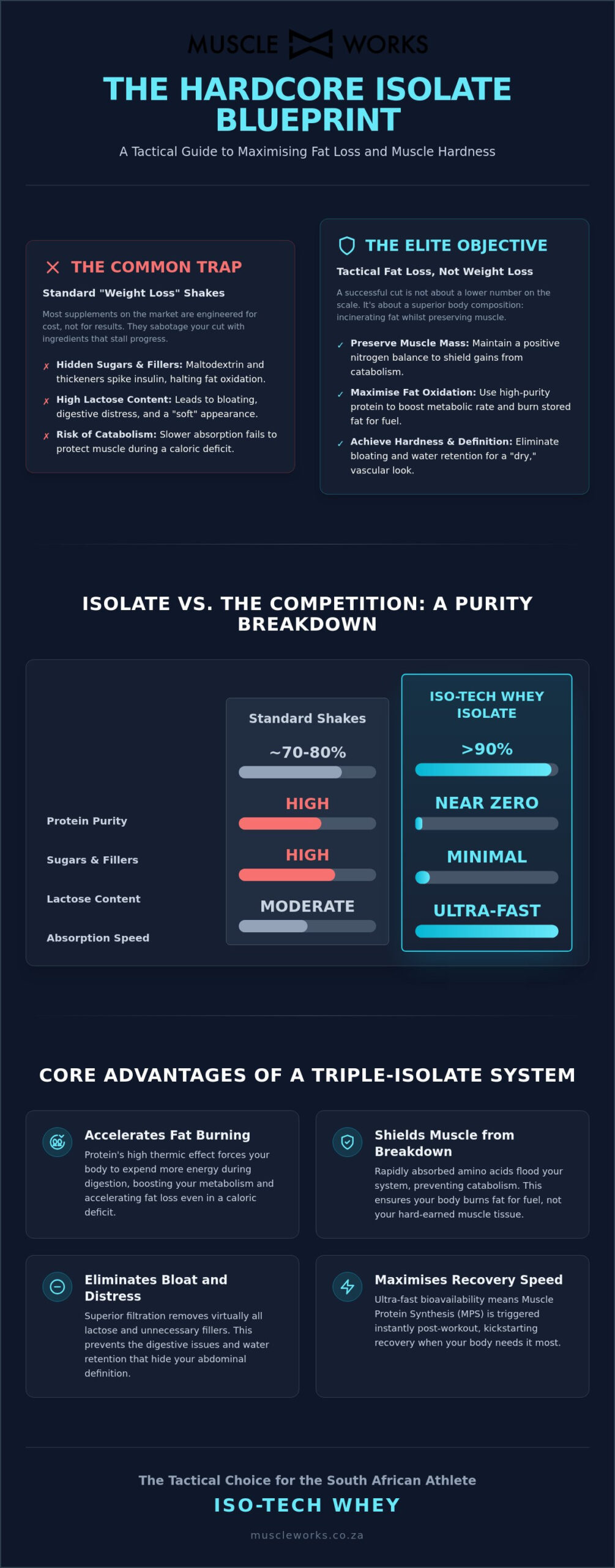 Best Protein for Weight Loss South Africa: The Hardcore Isolate Blueprint
