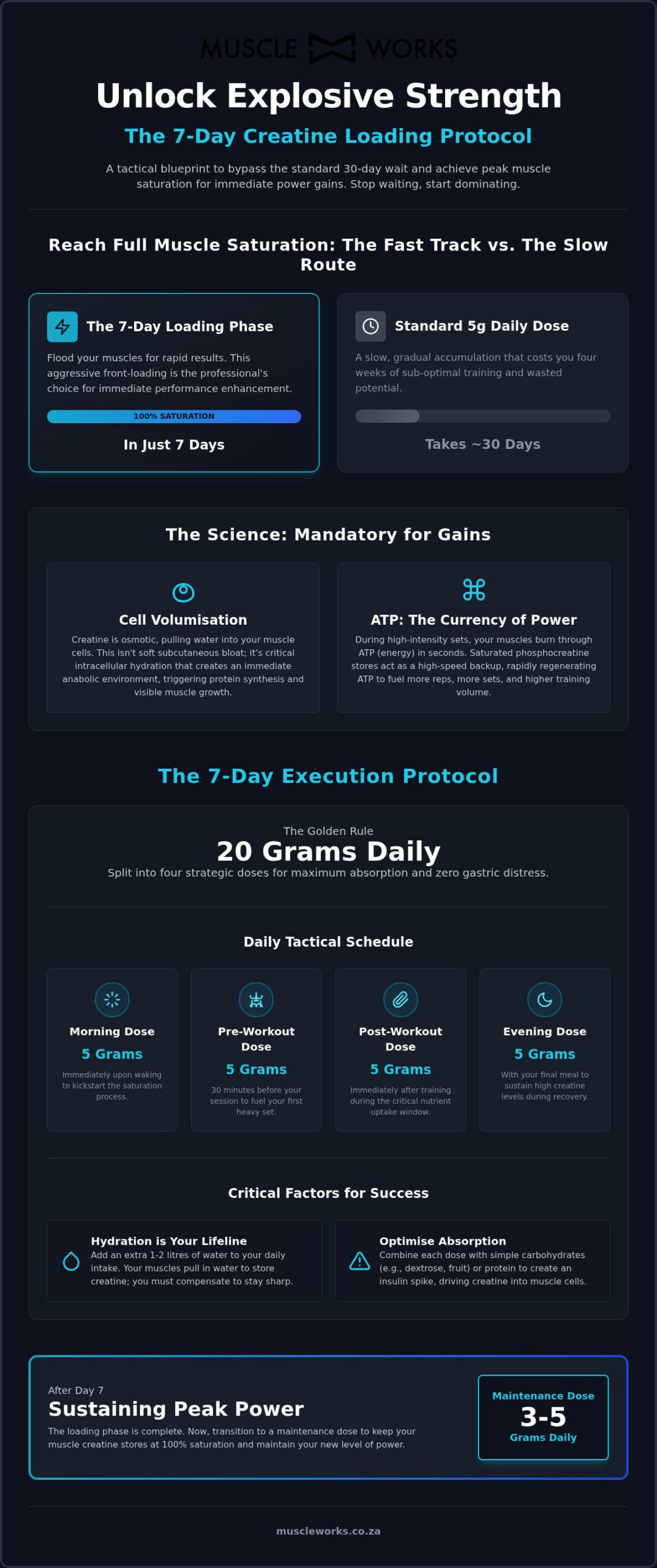 Creatine Loading Phase South Africa: The Hardcore Tactical Blueprint 2026